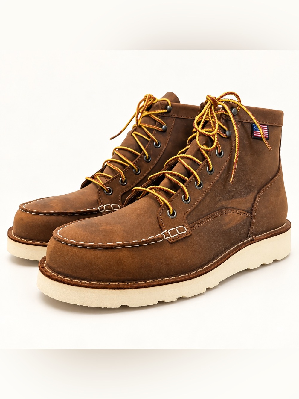 Danner Bull Run Moc Toe 6 Steel Toe Work Boots Brown Mens 11 EE (wide) NIB